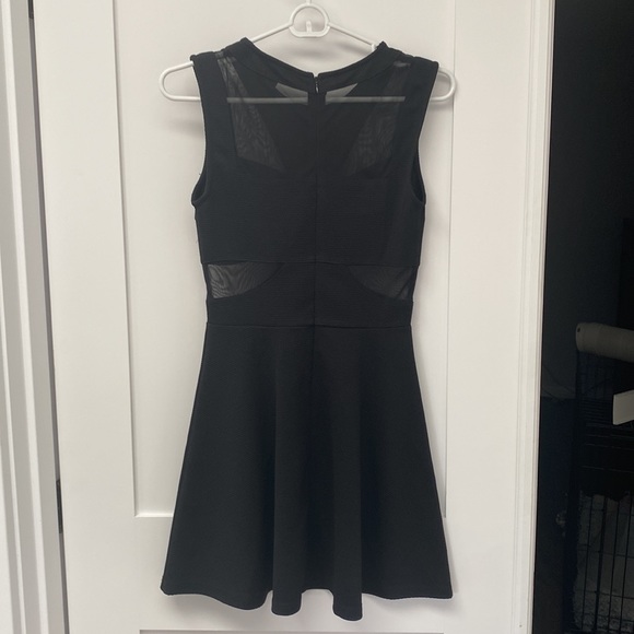 Black Dress with mesh cutouts - Picture 3 of 4